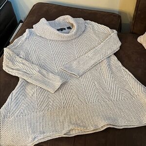 JEANNE PIERRE Off-White Cowl Neck Sweater